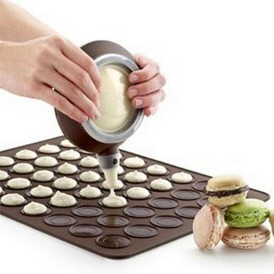 Macaron Baking Mat Silicone, 30 Cavities for Even Shells