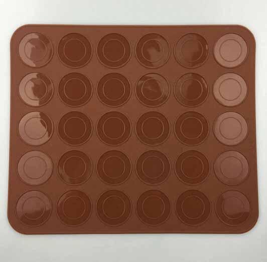 Macaron Baking Mat Silicone, 30 Cavities for Even Shells