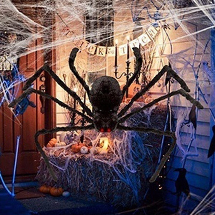 Giant Black Spider Halloween Decoration for Haunted Yards