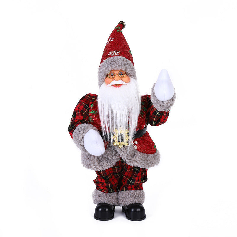 Musical Christmas Decoration, 30cm Santa-Style Figure