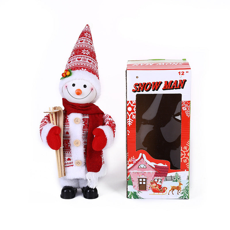 Musical Christmas Decoration, 30cm Santa-Style Figure