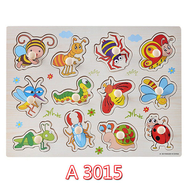 Wooden Learning Puzzle Set for Toddler Skill Building