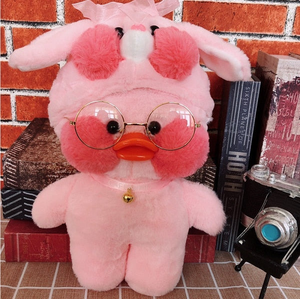 30cm Kawaii Duck Plush Toy With Charming Seasonal Outfits