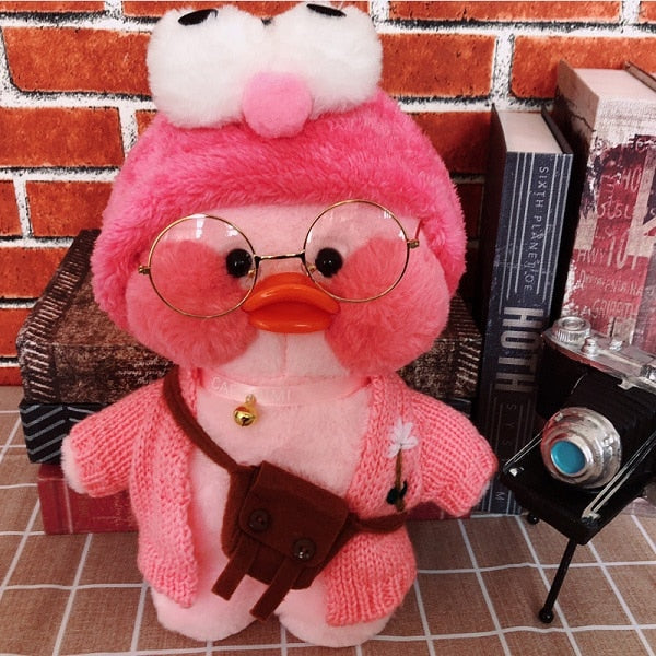 30cm Kawaii Duck Plush Toy With Charming Seasonal Outfits