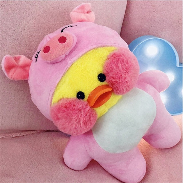30cm Kawaii Duck Plush Toy With Charming Seasonal Outfits