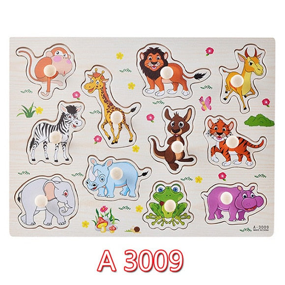 Wooden Toddler Puzzles for Hands-On Early Learning