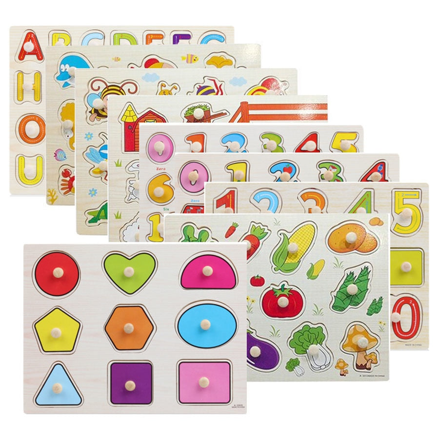 Wooden Toddler Puzzles for Hands-On Early Learning