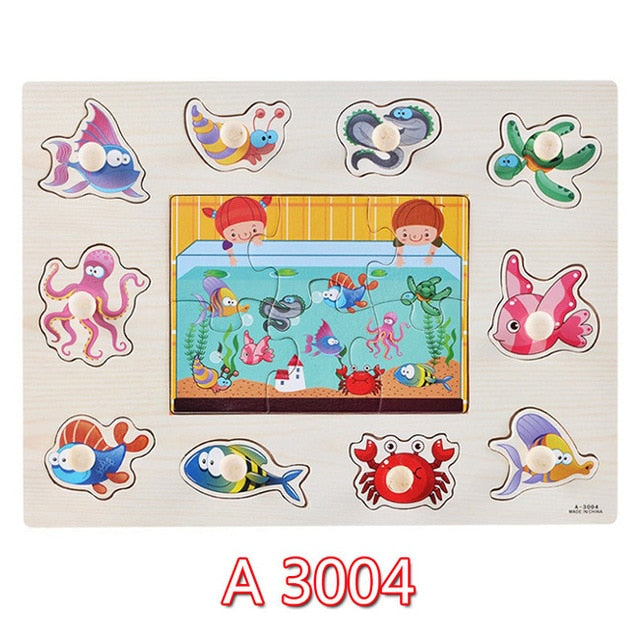 Wooden Toddler Puzzles for Hands-On Early Learning