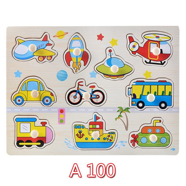 Wooden Toddler Puzzles for Hands-On Early Learning