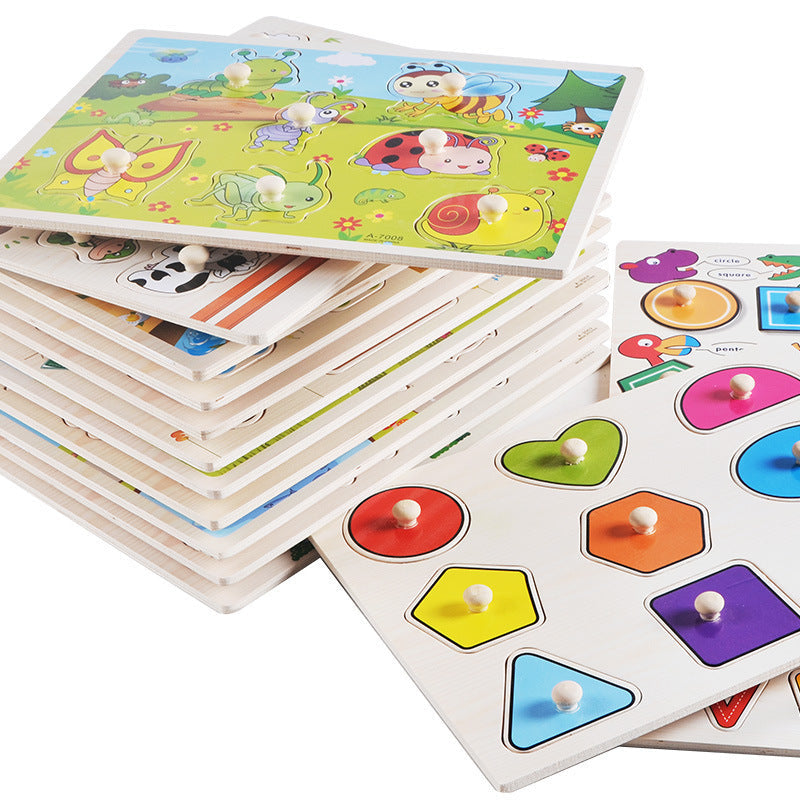 Wooden Toddler Puzzles for Hands-On Early Learning
