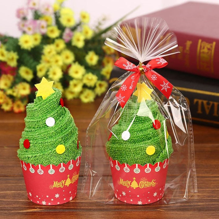 Christmas Cupcake Towel Gift – Cute Holiday Decor