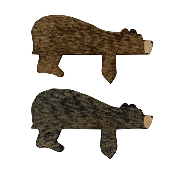 Rustic Carved Bear Door Frame Decor for Cabin Walls