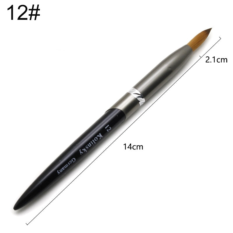 Kolinsky Acrylic Nail Brush — Precision Crystal Pen