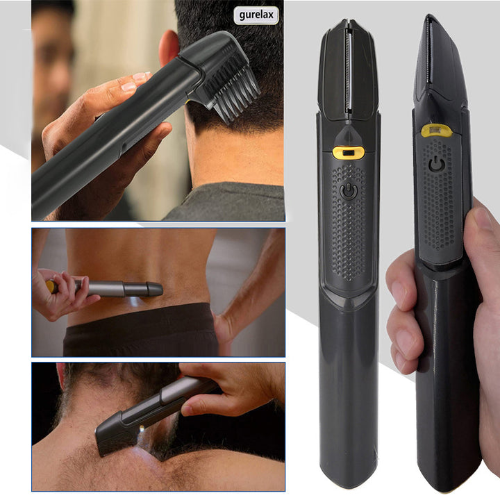 Electric Back Shaver Long Handle Body Hair Trimmer