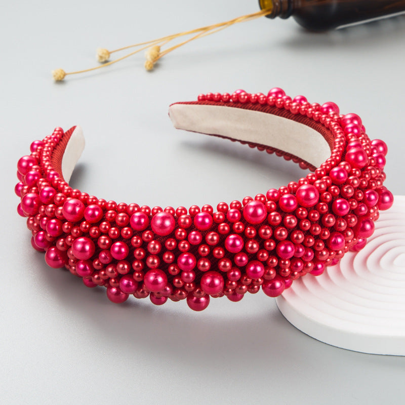 Pearl Beaded Headband for Elegant Statement Styling