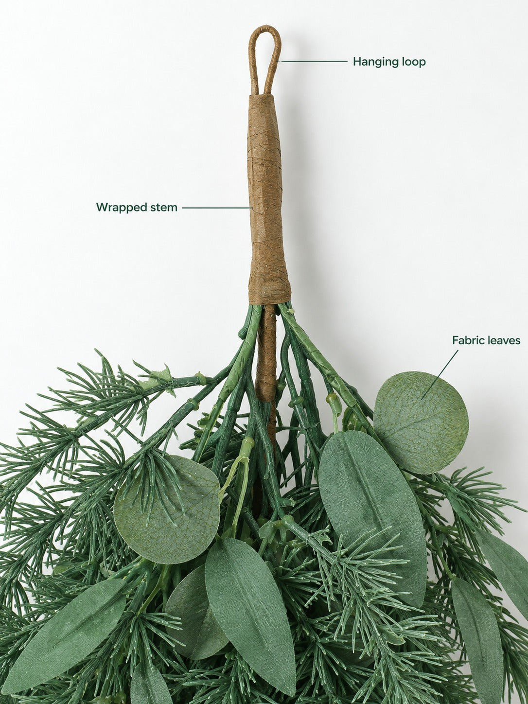 Teardrop Wreath for Front Door: Year-Round Greenery