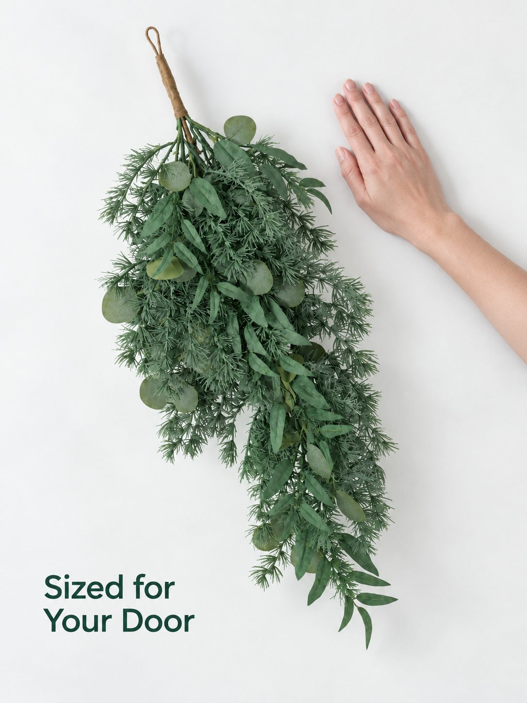 Teardrop Wreath for Front Door: Year-Round Greenery