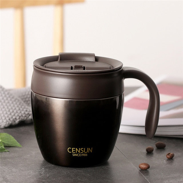 320ml Insulated Stainless Travel Mug With Flip Lid