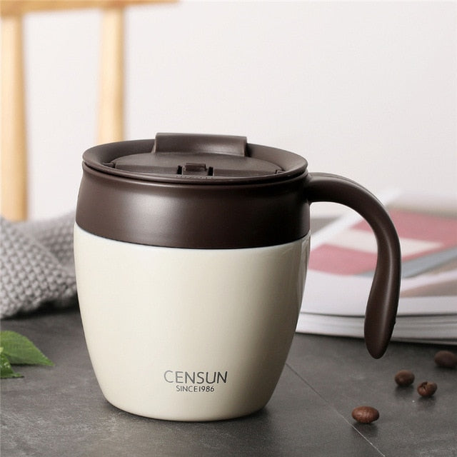 320ml Insulated Stainless Travel Mug With Flip Lid