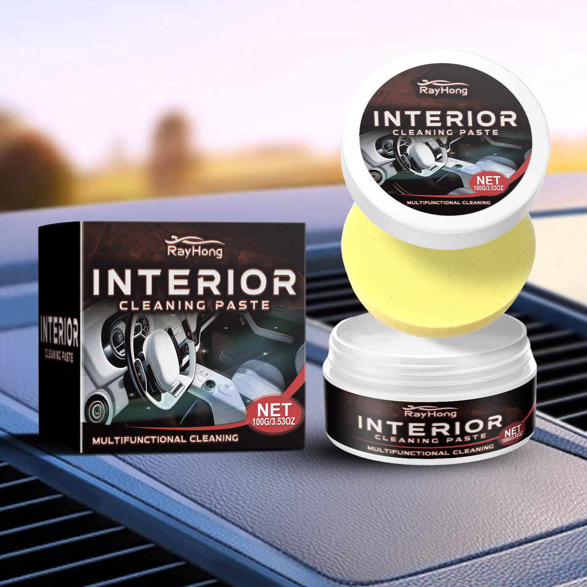 Car Interior Cleaning Cream for Leather Seat Care
