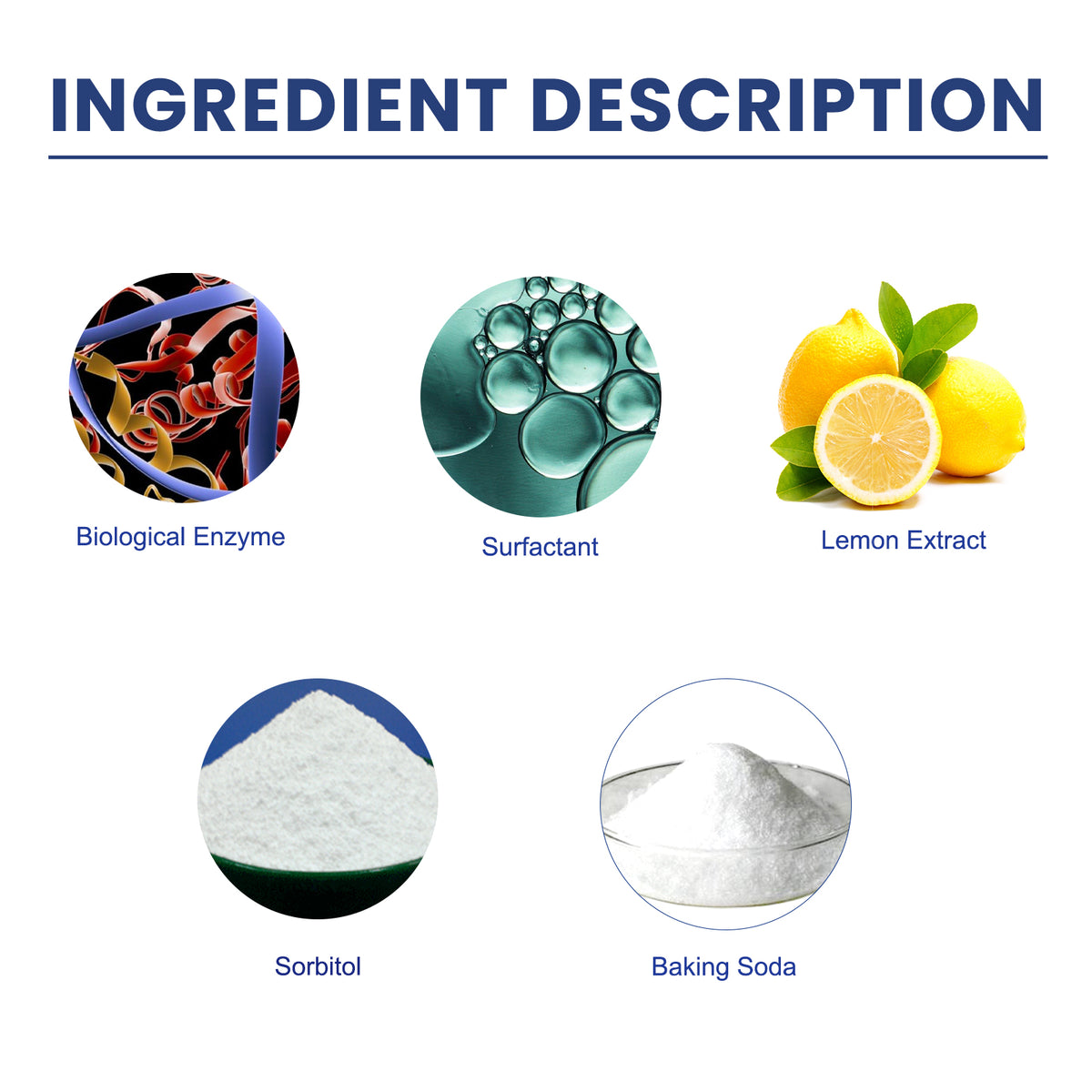 Bio-Enzyme Cleaning Tablets for 99% Stain Removal
