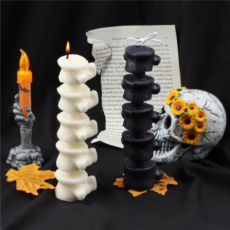 Human Spine Candle Mold for Gothic Halloween Decor