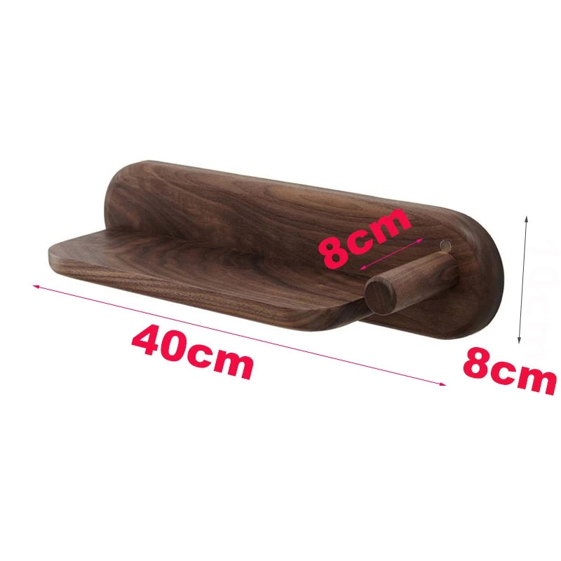 Walnut Wall Mount Hair Dryer Holder for Dyson Supersonic