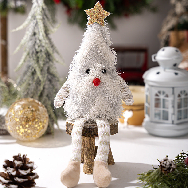 Plush Christmas Tree Doll Decoration for Cozy Holiday