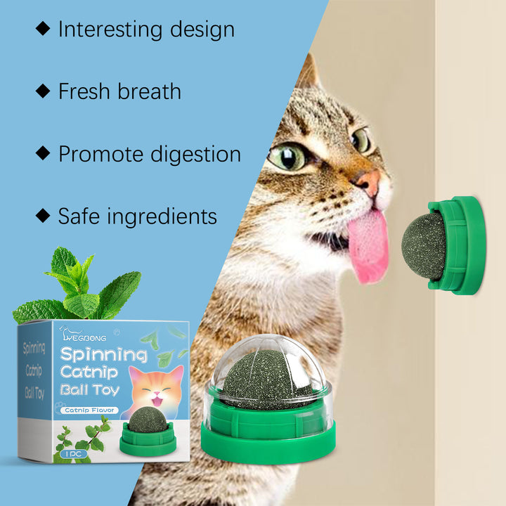 Rotating Cat Ball Toy for Fresh Breath and Active Play