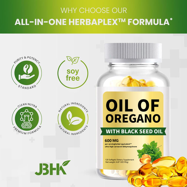 Oil of Oregano Softgels — 7-in-1 Daily Immune Shield