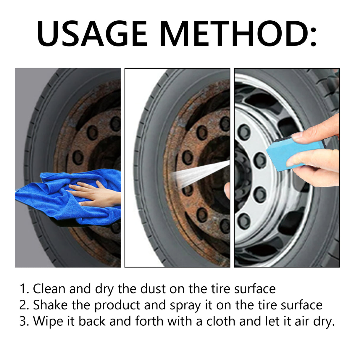 Tire Shine Spray — Darker, Cleaner-Looking Wheels