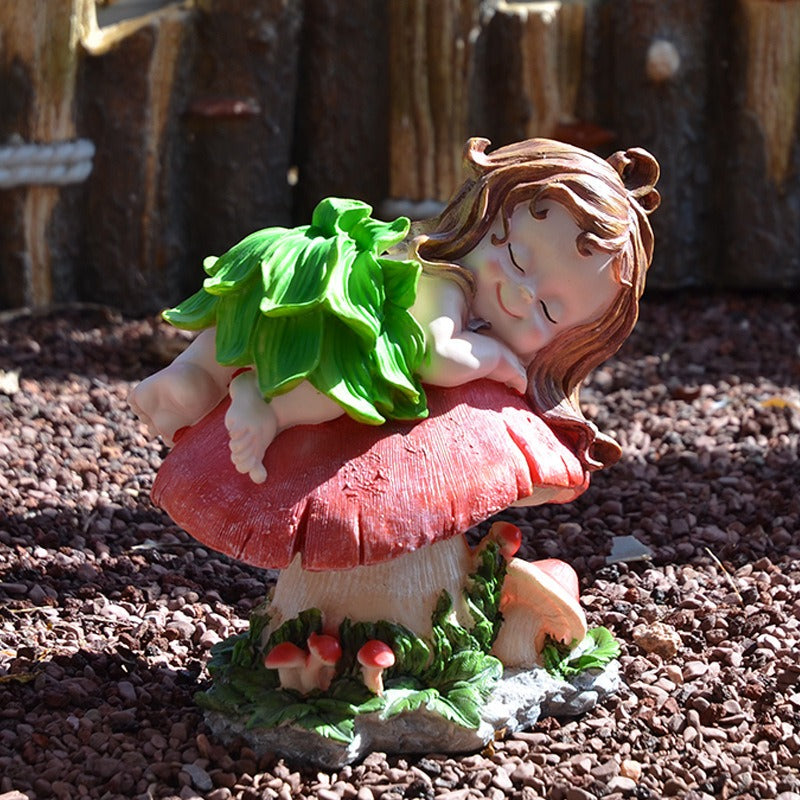 Fairy Garden Elf Figurine, Sleeping Garden Princess