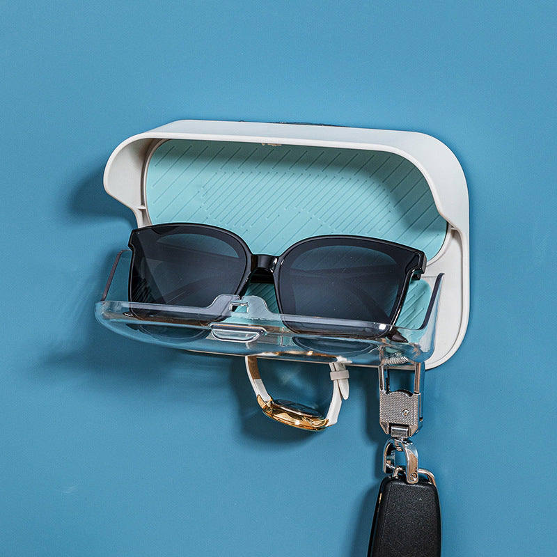 Punch-Free Bathroom Wall Box for Glasses and Jewelry