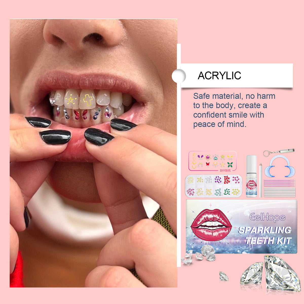 Tooth Crystal Kit for DIY Sparkling Smile Styling Set
