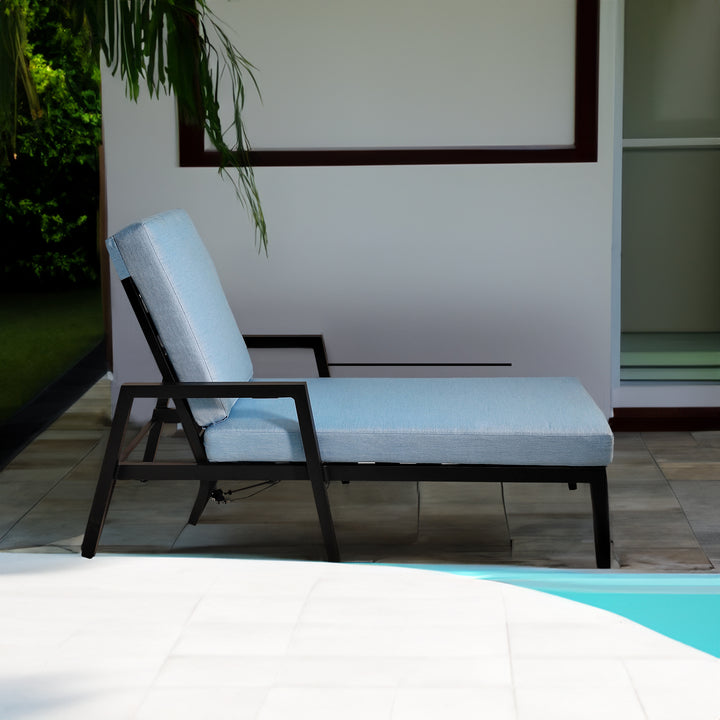 Sunbrella Patio Chaise Lounge Set with Adjustable Recline
