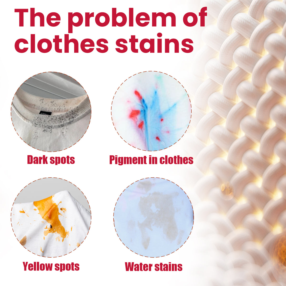 Clothing Stain Remover Wipes for On-the-Go Cleanup