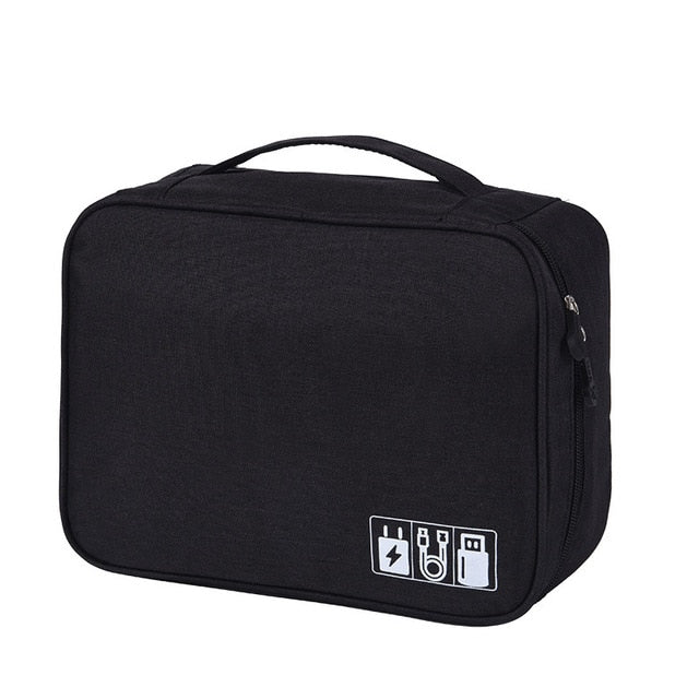 Travel Electronics Organizer Bag for Cables & Gadgets