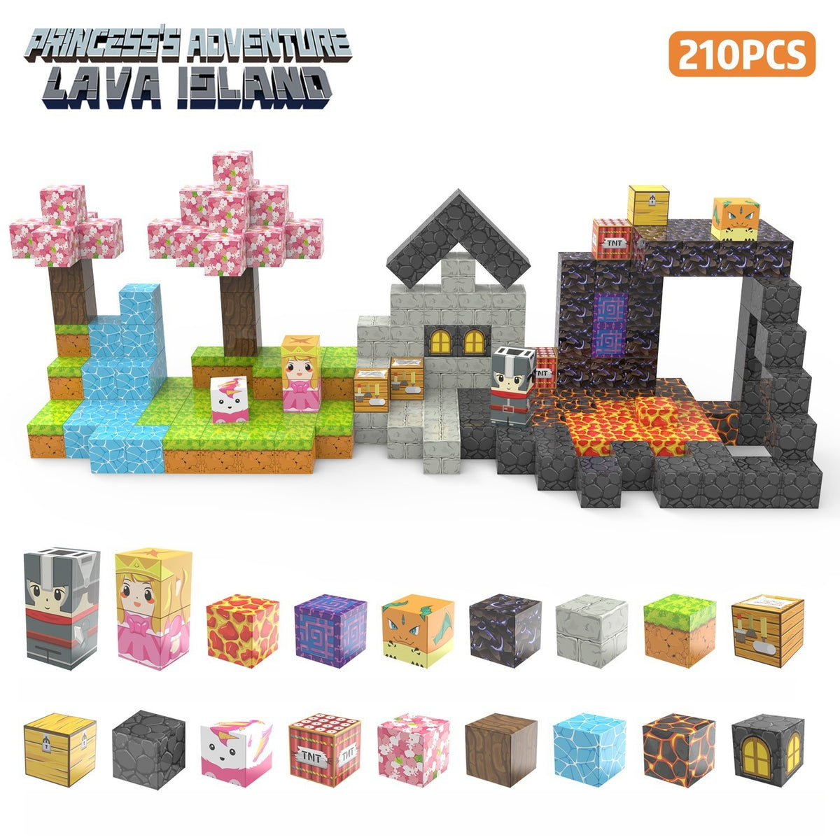 Magnetic Building Cubes for Creative 3D World Play