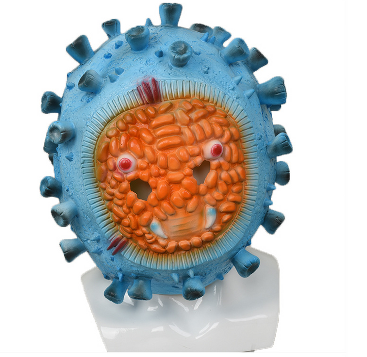 Oversized Virus Mask Halloween Horror Costume Prop