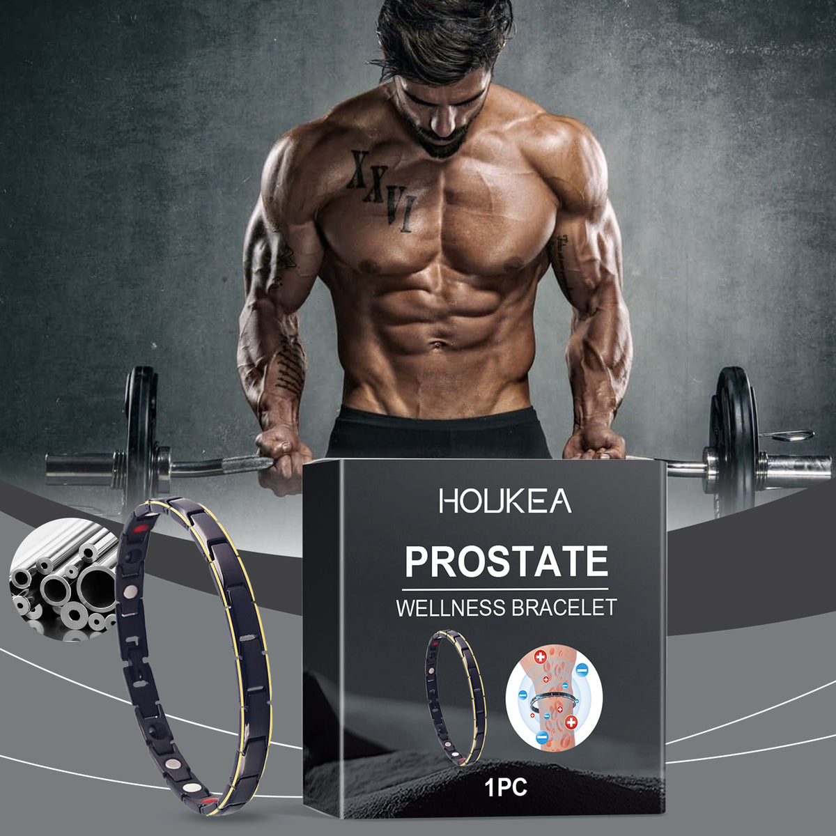 Men's Wellness Bracelet for Discreet Daily Comfort