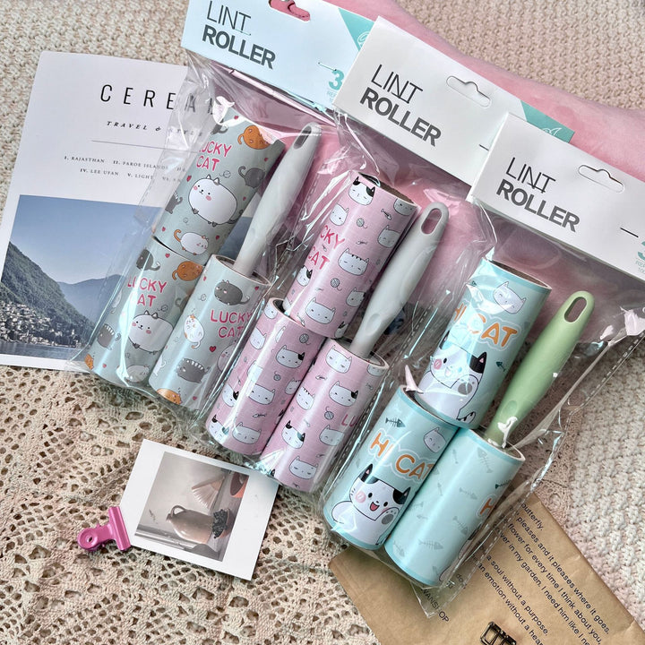Cartoon Lint Roller — Cute Tearable Pet Hair Remover