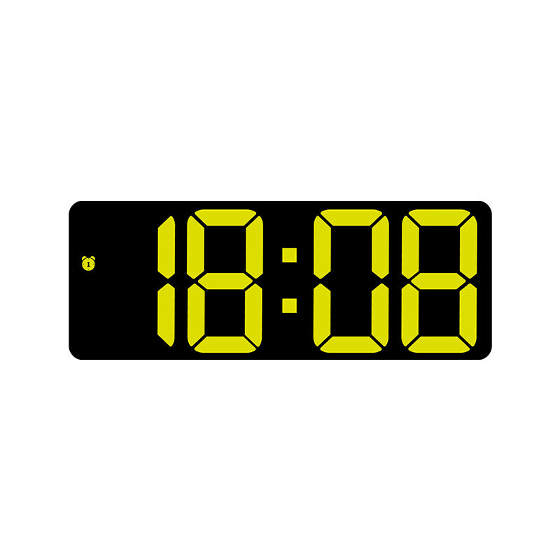 LED Alarm Clock With Mirror Display and Dual Power