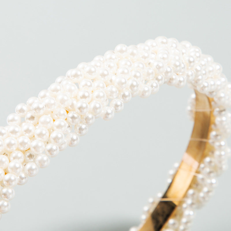 Pearl Headband for Elegant Korean-Inspired Hair Looks