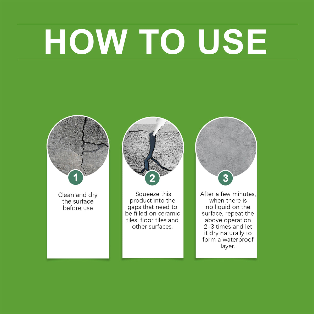 Waterproof Repair Glue for Cracks & Holes, 100g Tube