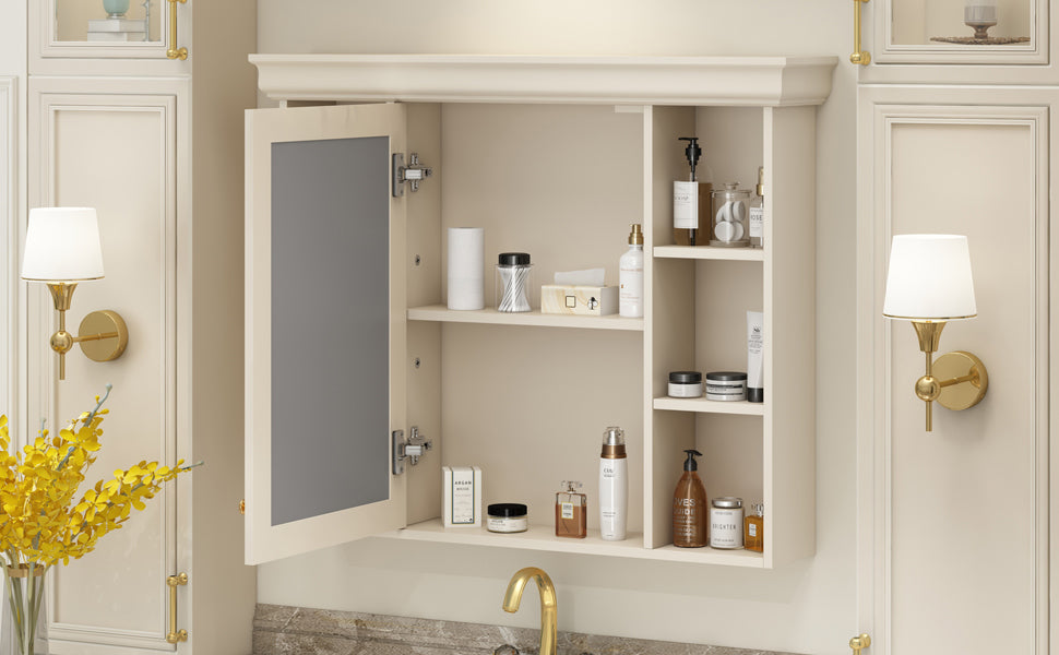 Wall Mounted Bathroom Storage Cabinet with Mirror Door