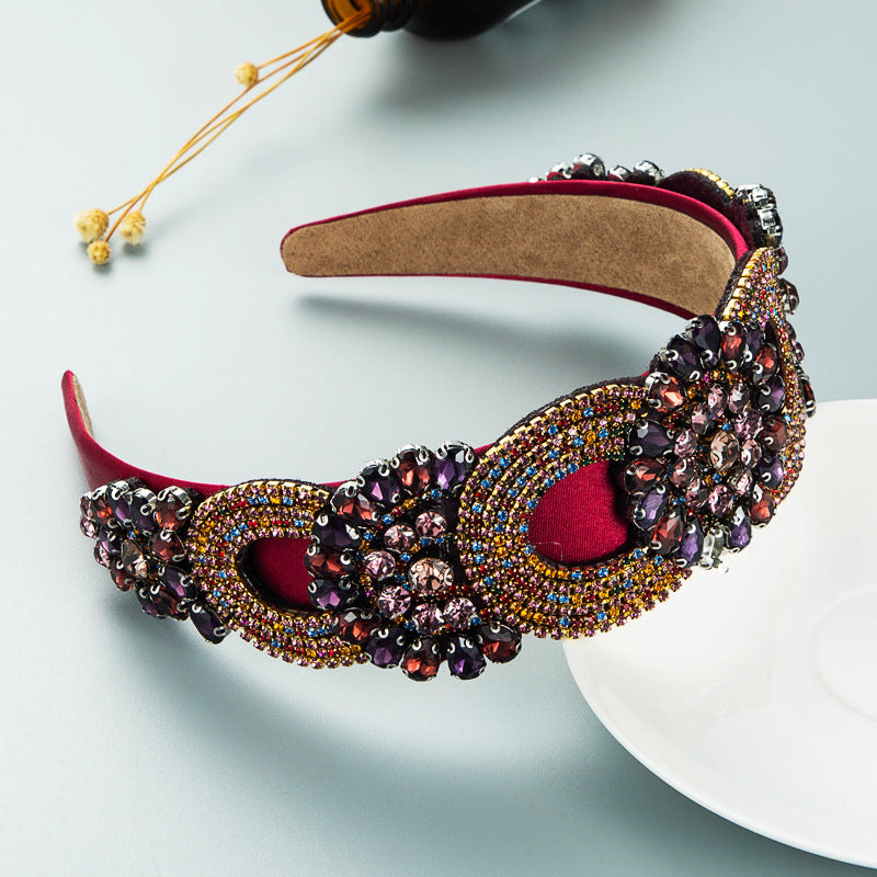 Baroque Headband: Jeweled Retro Glamour Hair Accessory