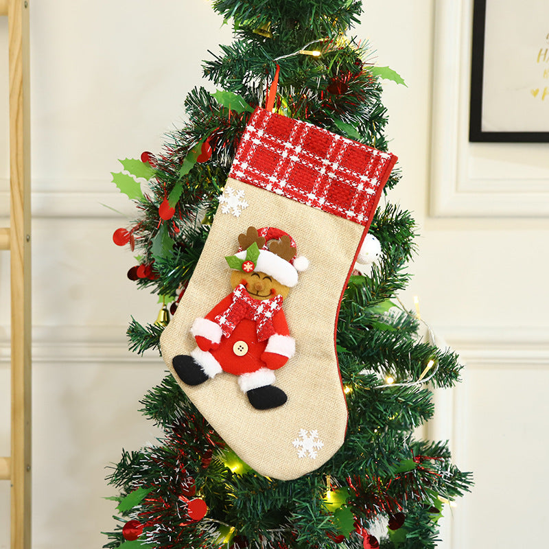 Christmas Stocking Gift Bag for Festive Holiday Decor