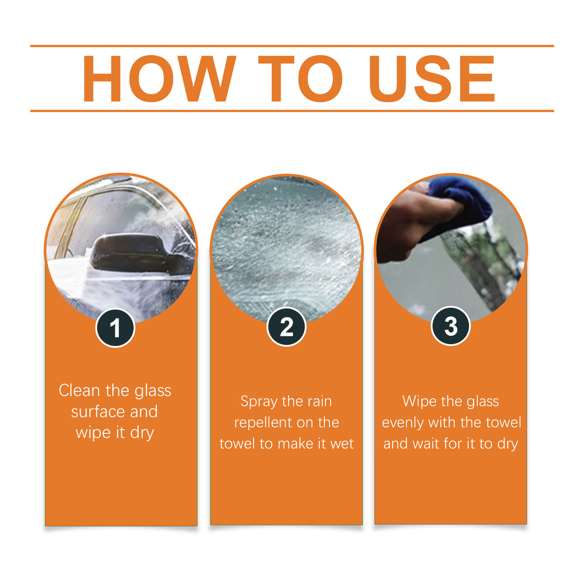 Windshield Rain Repellent Spray for Clearer Vision