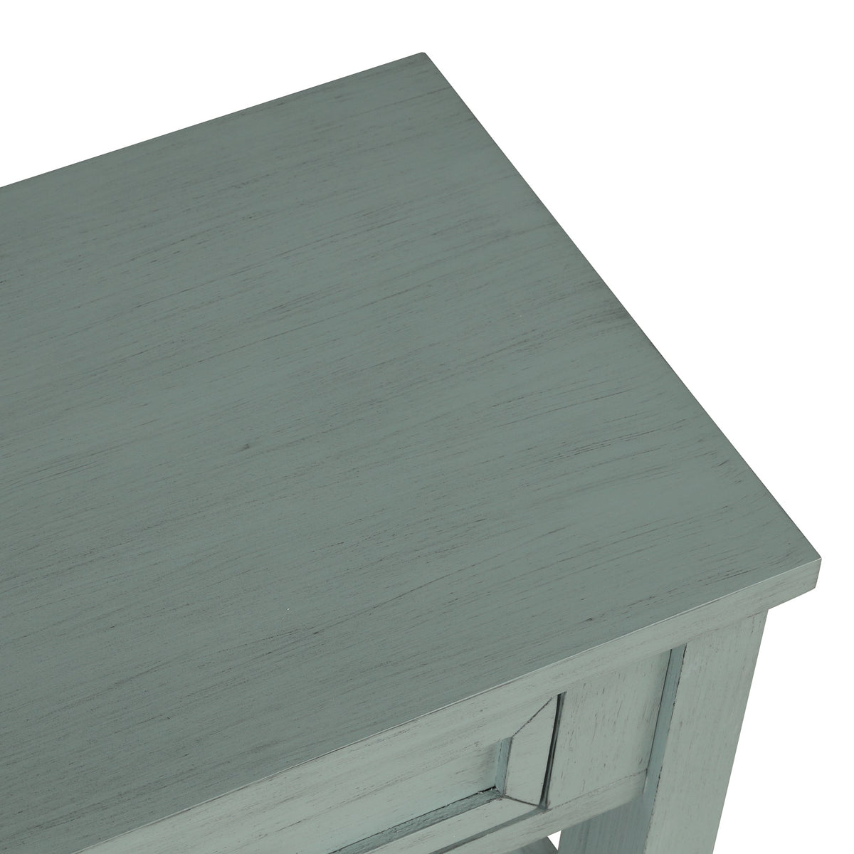 Farmhouse Entryway Console Table with Drawers, Retro Blue