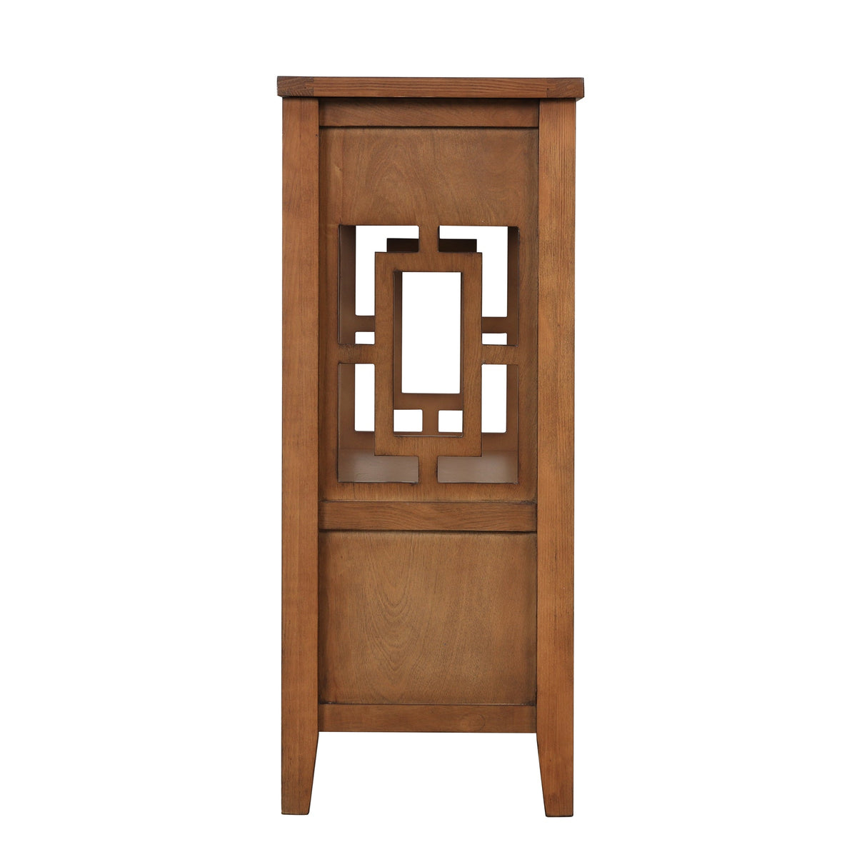 Farmhouse Pine Entryway Console Table with 4 Drawers